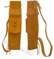Колчан заспинный QU-04 замша