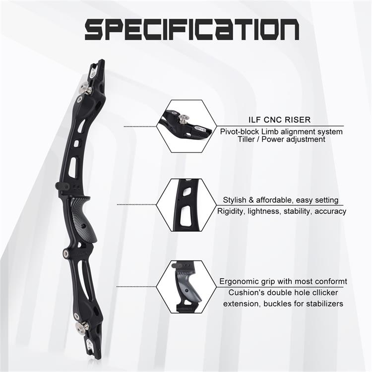 Рукоятка для классического лука Nika Archery ET-8 Warpath ILF