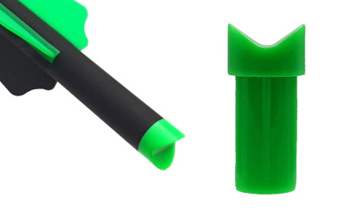 Хвостовик для арбалетных карбоновых стрел  7.6 мм зеленый